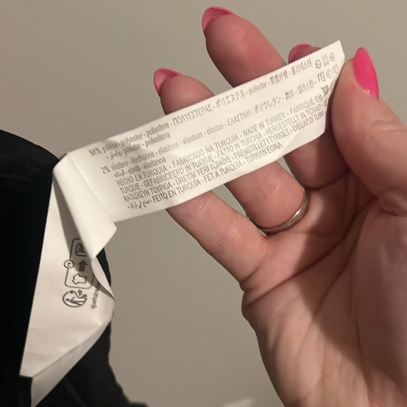 Zara NWT Medium Large Crinkle Kimono Mini Robe Sleepwear Wrap Pajama Black - Picture 11 of 11